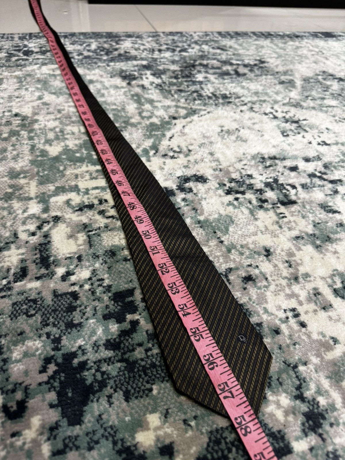 Christian Dior Monsieur STRIPED PATTERN PRINT SILK NECK TIE Size ONE SIZE - 5 Thumbnail