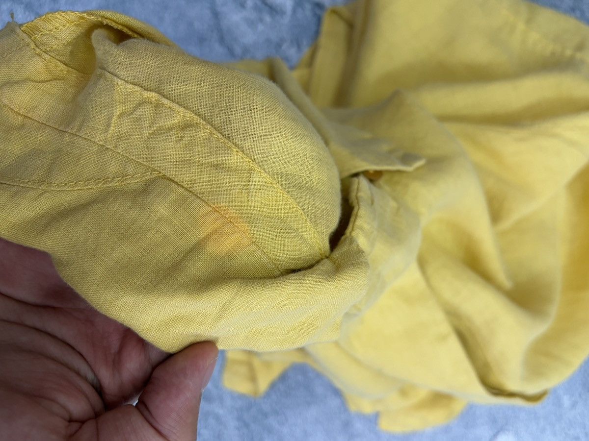OSKA OSKA Yellow 100% Linen Oversized Boxy Shirt Blouse 3 L/XL Size L / US 10 / IT 46 - 16 Thumbnail