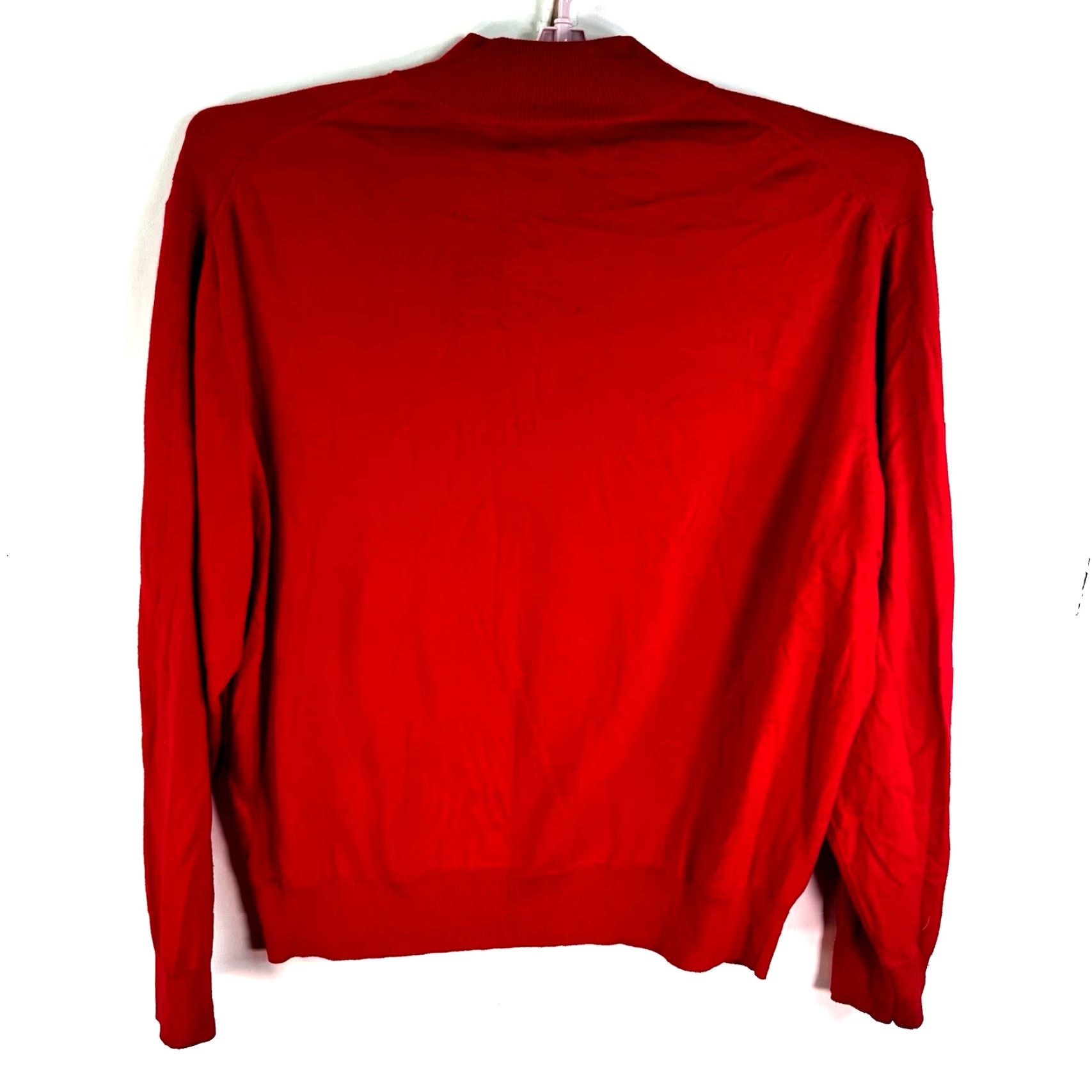 Orvis ORVIS Mens Pullover Sweater 1/4 Zip Silk Cashmere Red XL Knit Lightweight Mock Neck Classic Outdoor Fashion Mens Clothing Size US XL / EU 56 / 4 - 7 Thumbnail