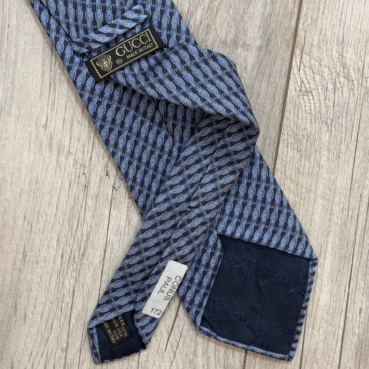 Gucci Vintage Gucci Silk Tie Size ONE SIZE - 7 Thumbnail