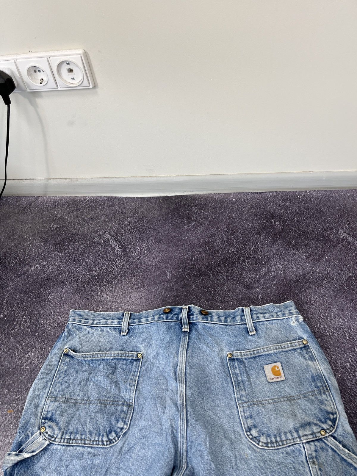 Carhartt Vintage 90s Carhartt Double Knee Faded Baggy Pants Jeans Size US 40 / EU 56 - 19 Thumbnail