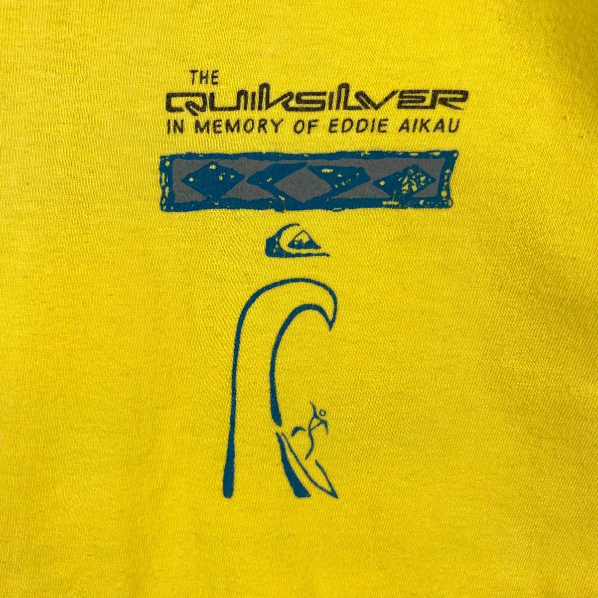 Quiksilver × Vintage Vintage 90's QUIKSILVER In Memory Of Eddie Aikau Graphic Size US L / EU 52-54 / 3 - 4 Thumbnail