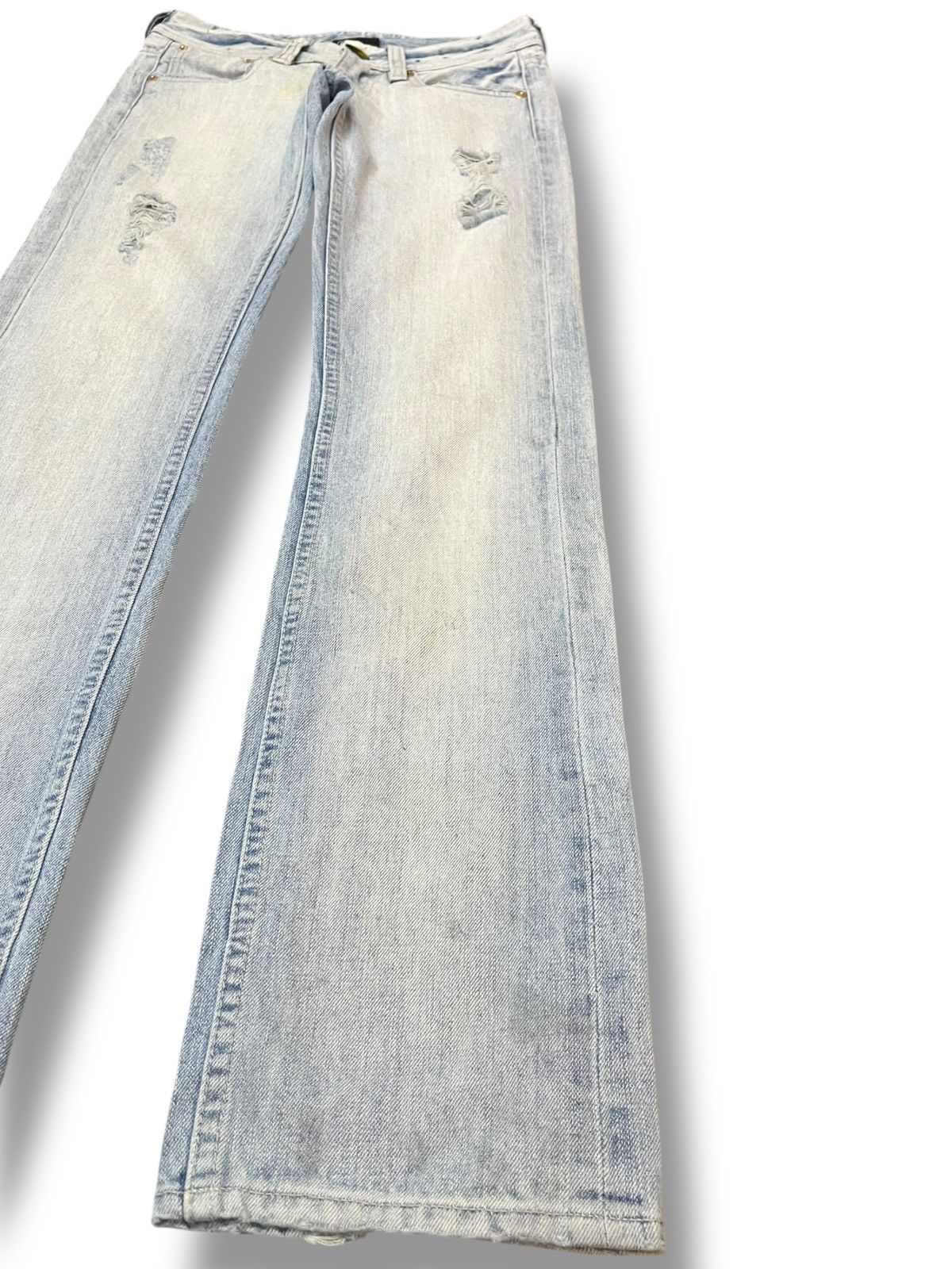 Japanese Brand Vintage Ristty Faded Grunge Distressed Denim Size US 28 / EU 44 - 4 Thumbnail