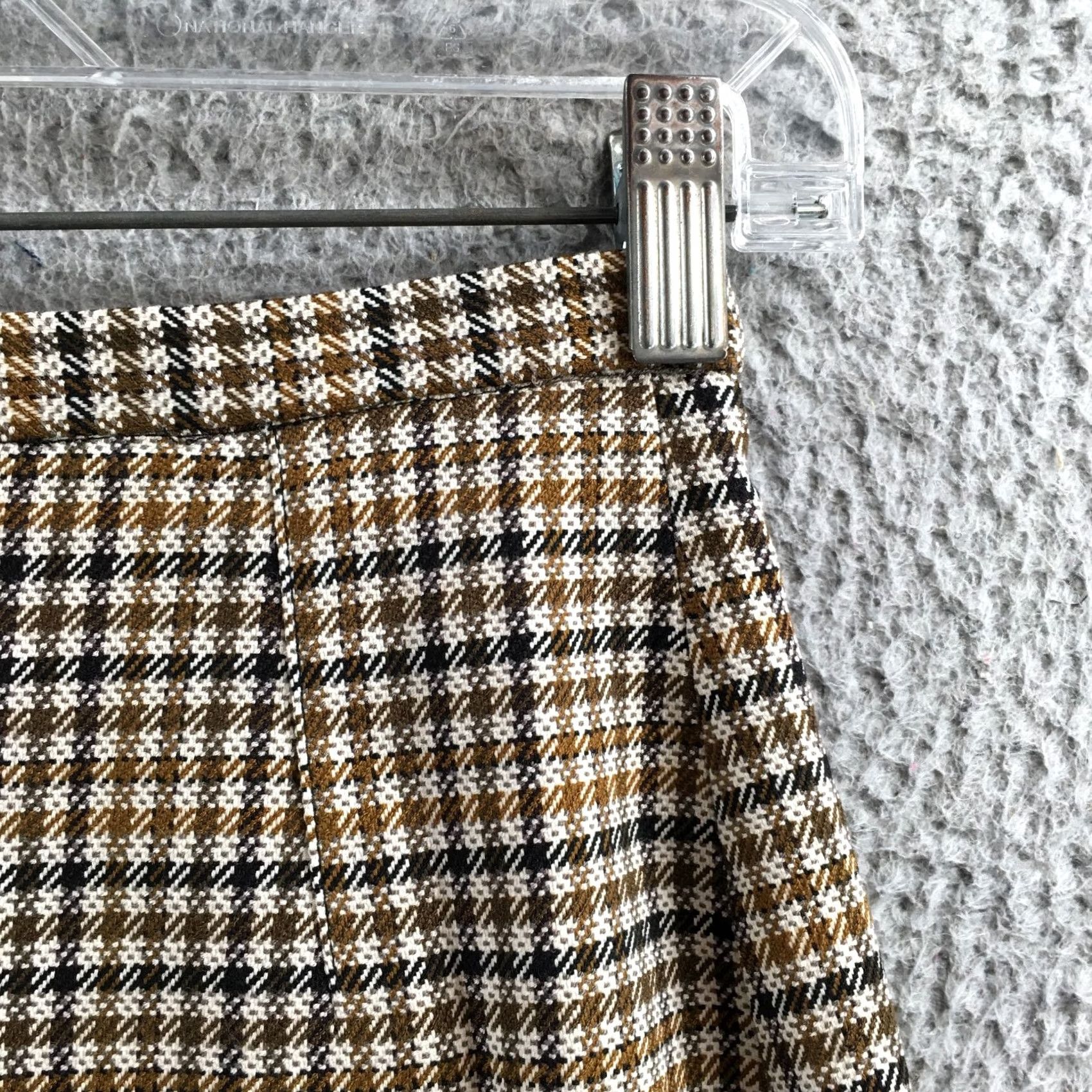 H&M H&M Skirt Womens 2 Multicolored Plaid Mini Zip Back Lined A-Line Casual Short Skirt Womens Size 26" / US 2 / IT 38 - 3 Thumbnail