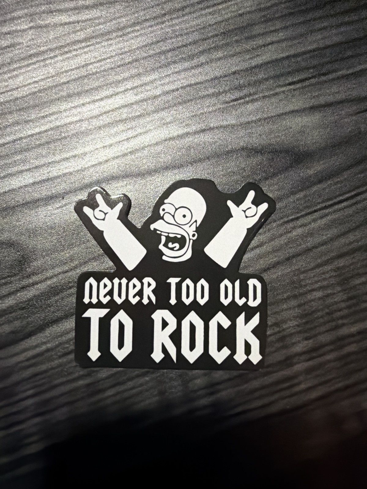 The Simpsons The Simpsons Homer Simpson Never Too Old To Rock Sticker Size ONE SIZE - 1 Thumbnail