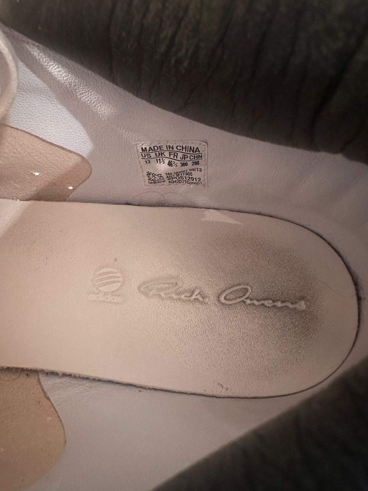 Rick Owens Rick Owens runners white bone size 12 Size US 12 / EU 45 - 7 Thumbnail