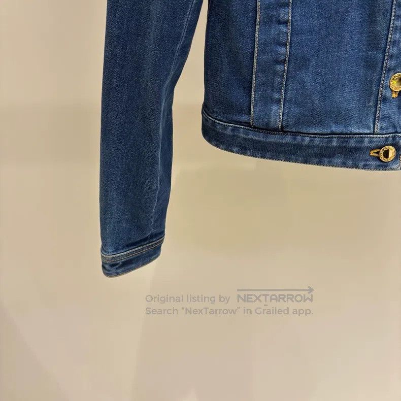 Louis Vuitton Louis Vuitton Washed blue metallic leather label denim jac Size XS / US 0-2 / IT 36-38 - 5 Thumbnail