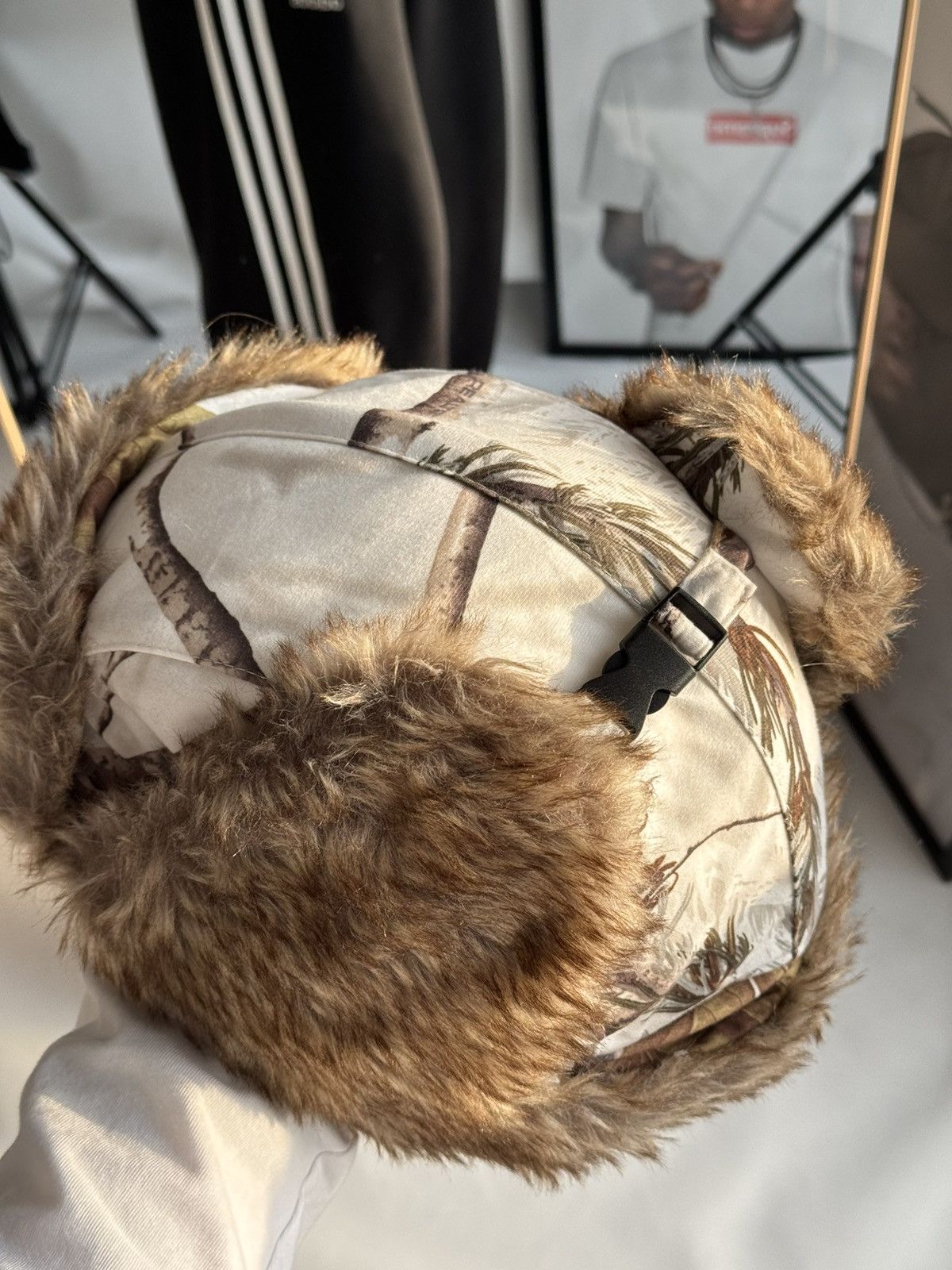 Japanese Brand Fuzzy Mohair Realtree japanese ushanka hat avant garde Size ONE SIZE - 9 Thumbnail