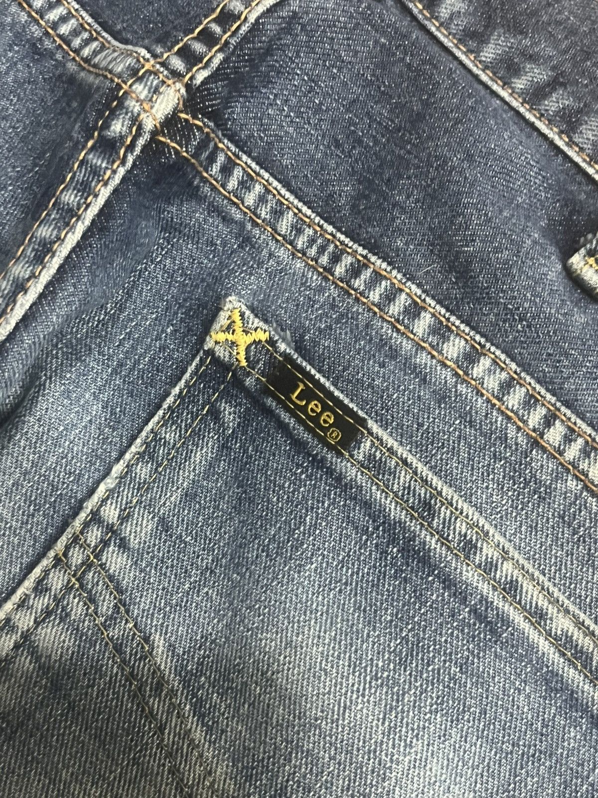 Vintage Vintage Lee Rider Union Made Sanforized Half Selvedge Jeans Size US 34 / EU 50 - 10 Thumbnail