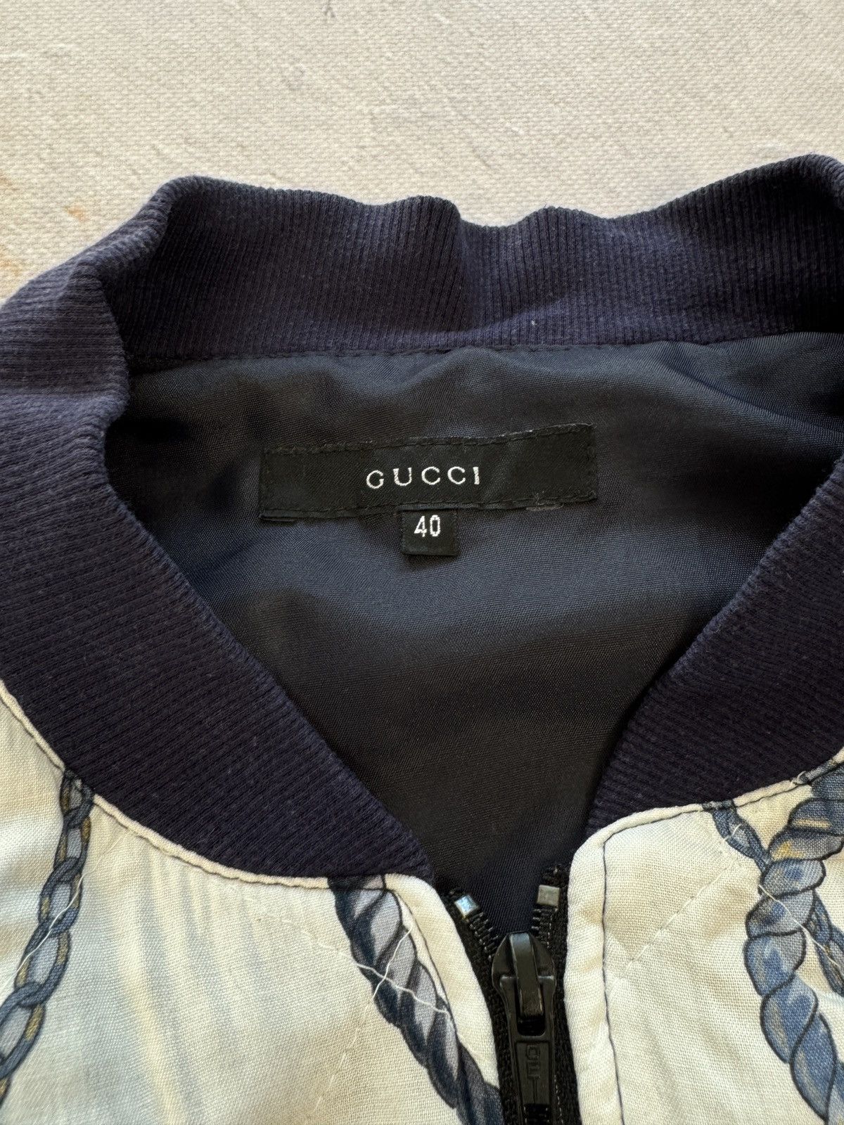 Gucci Gucci Vintage Bomber Jacket Patrerned Size L / US 10 / IT 46 - 4 Thumbnail