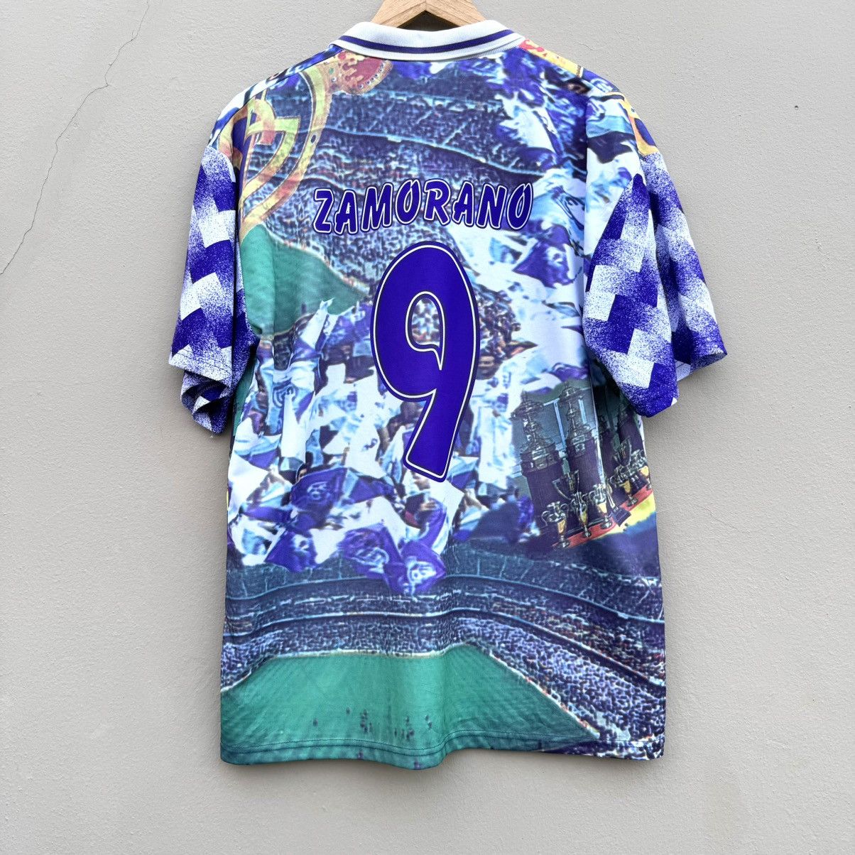 Vintage Vintage zamorano real madrid football jersey rare Size US XL / EU 56 / 4 - 3 Thumbnail