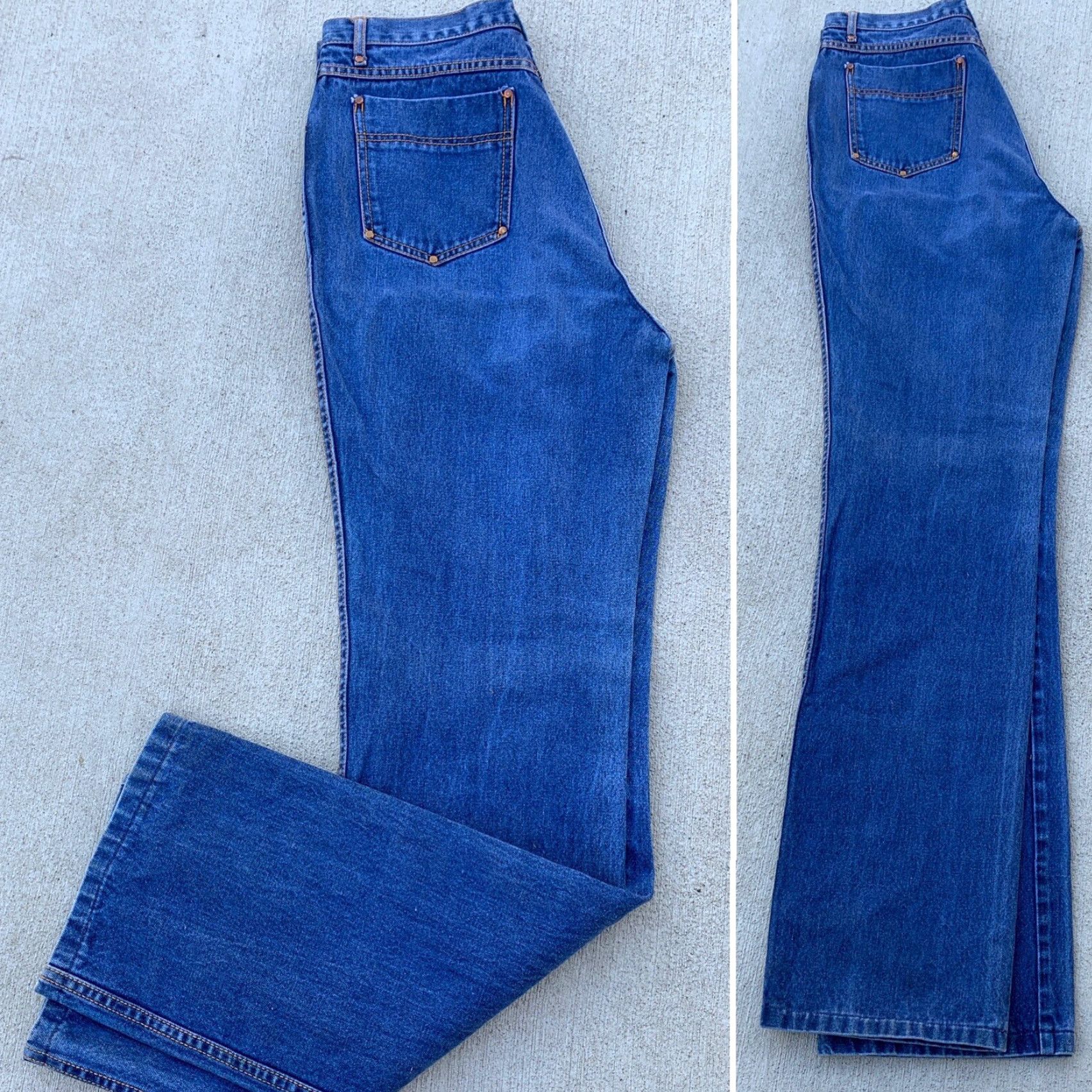 Vintage VINTAGE Brittania Jeans 30” Waist 16 Regular Denim 80s 70s High Waist Men’s Womens Girls Boys 1980s Blue Singe Pair Original Size 38" / US 16 / IT 52 - 5 Thumbnail