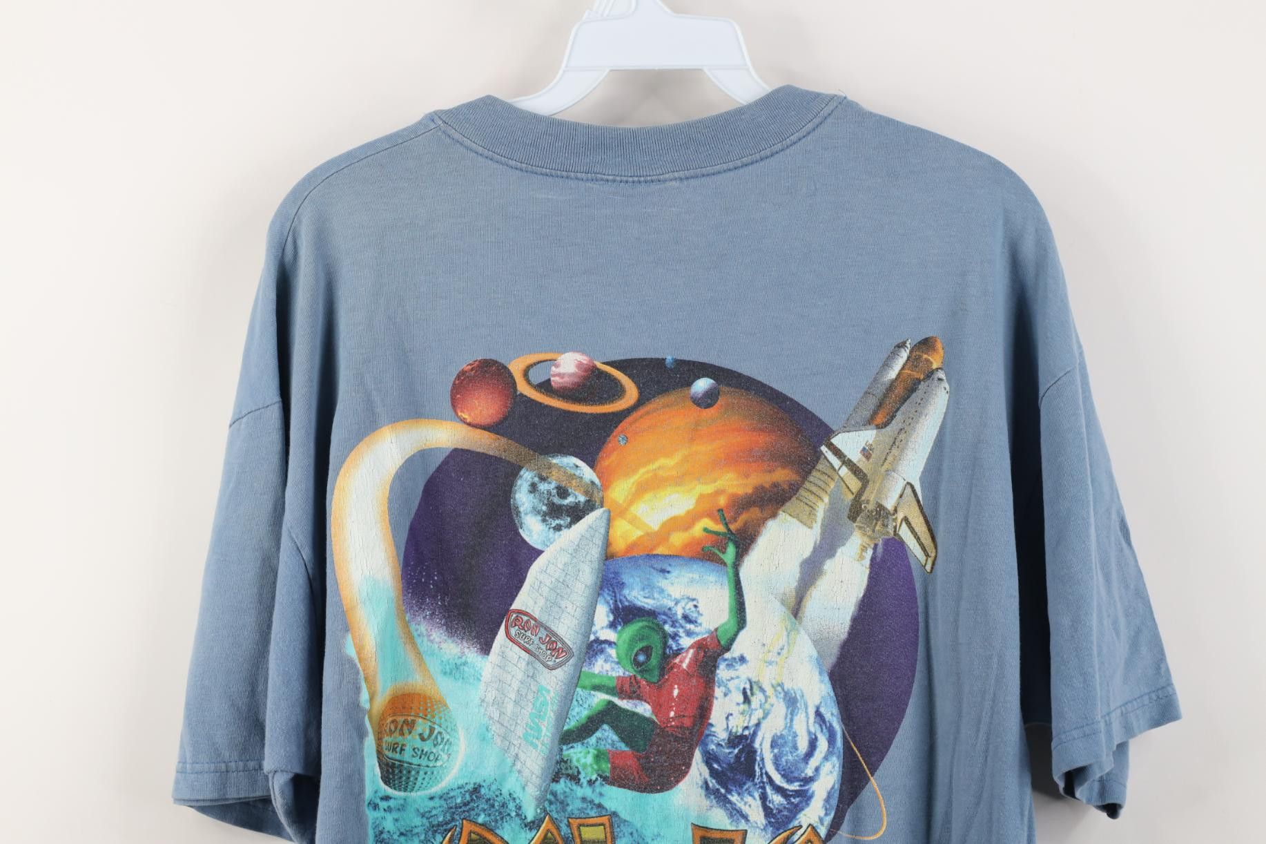 Vintage Vintage 90s Y2K Ron Jon Surf Shop Alien Space Golf T-Shirt Size US L / EU 52-54 / 3 - 14 Thumbnail