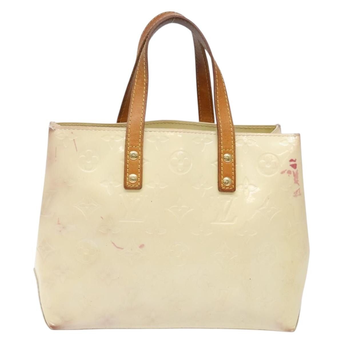 Louis Vuitton LOUIS VUITTON Monogram Vernis Reade PM Hand Bag Perle M91336 Size ONE SIZE - 3 Thumbnail