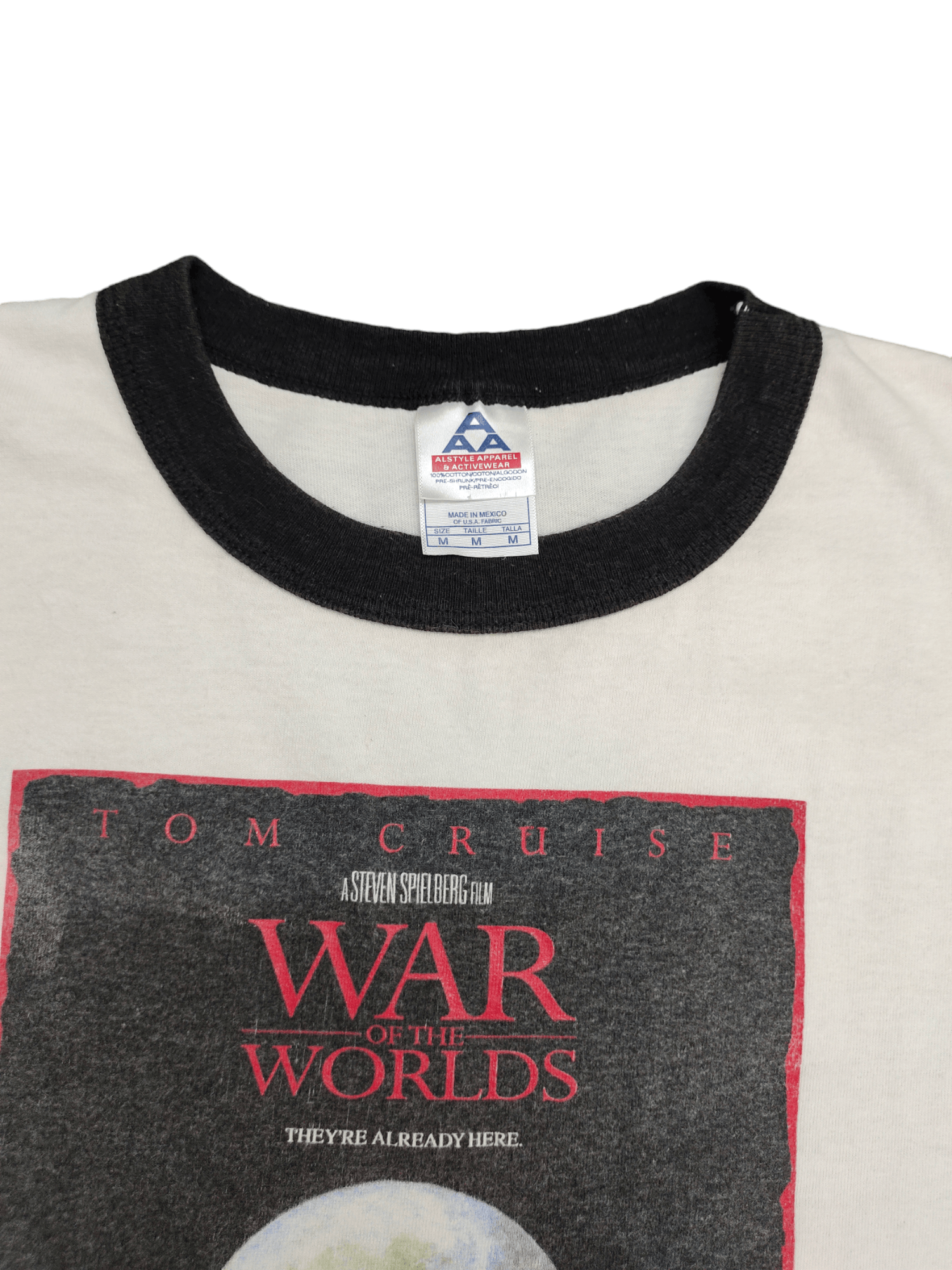 Sci-Fi Fantasy Vintage 00s Tom Cruise War Of The Worlds 2005 Movie T-Shirt Size US M / EU 48-50 / 2 - 5 Thumbnail