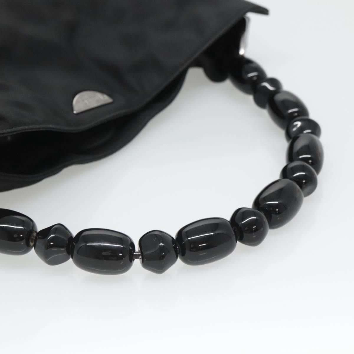 Dior DIOR Maris Pearl Hand Bag Nylon Black Silver Size ONE SIZE - 7 Thumbnail