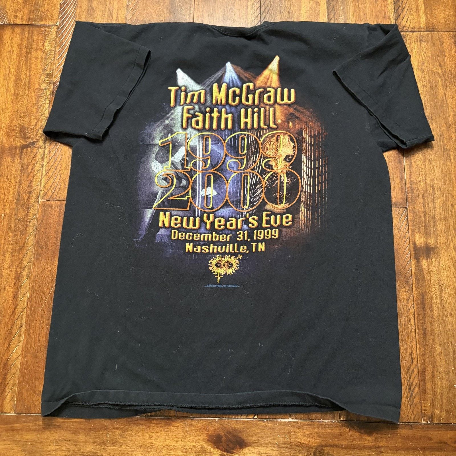 Vintage Vtg Tim McGraw Faith Hill Shirt Mens L New Years Eve T-Shirt Size US L / EU 52-54 / 3 - 8 Thumbnail