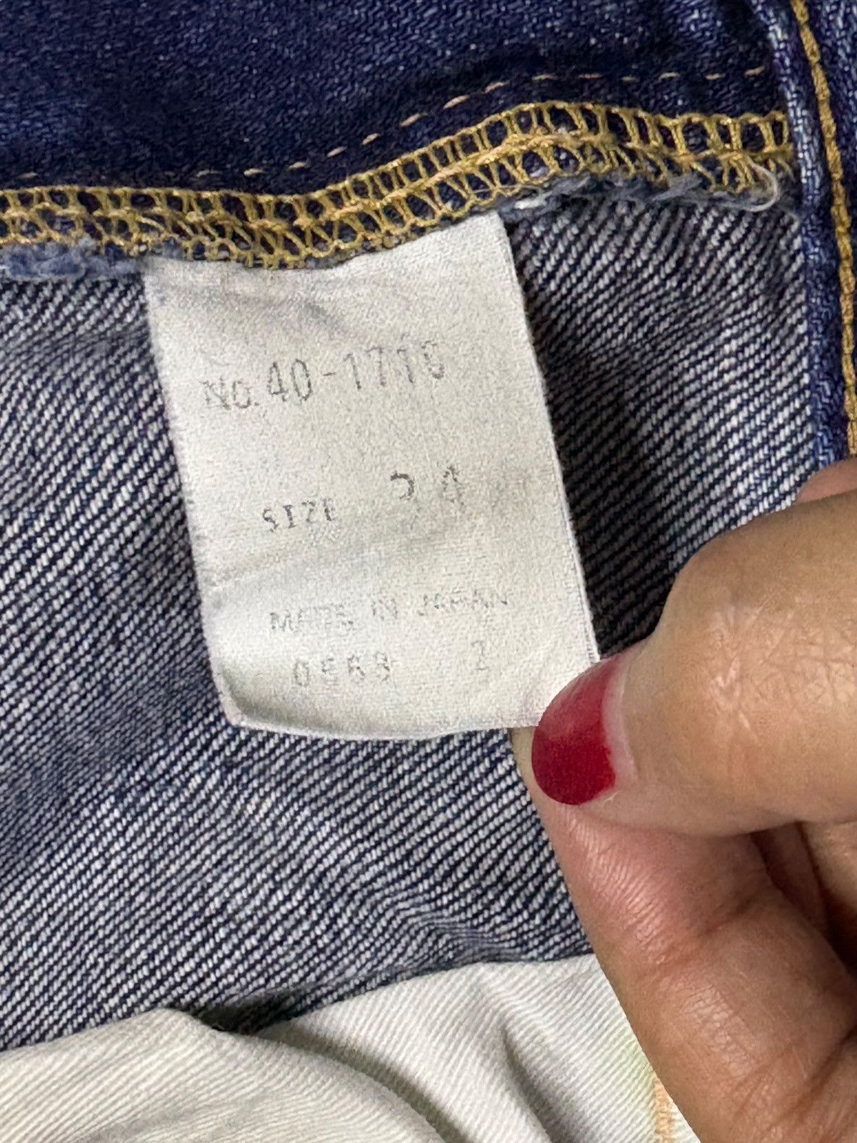 Japanese Brand × Spellbound Vintage Japanese Spellbound Selvedge Faded Distressed Jeans Size US 34 / EU 50 - 12 Thumbnail