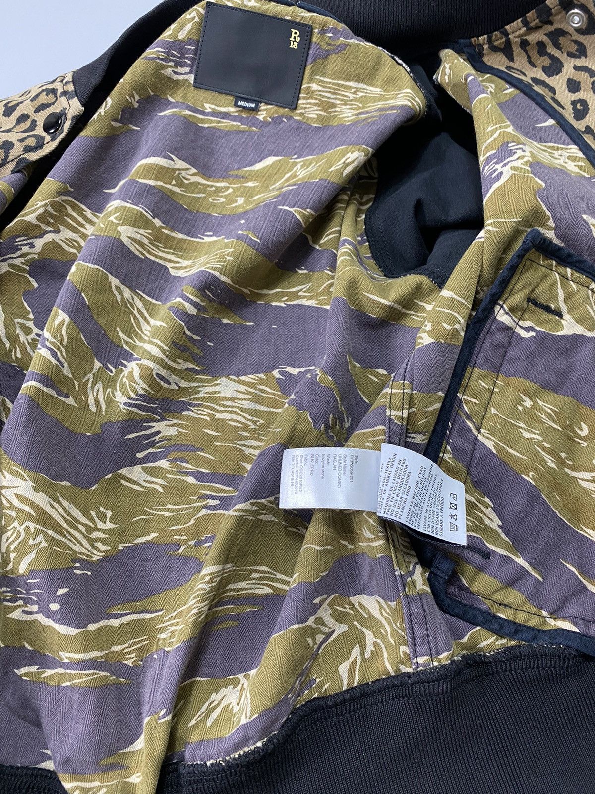 R13 Spring 2020- Leopard Print Bomber Jacket Size M / US 6-8 / IT 42-44 - 7 Thumbnail