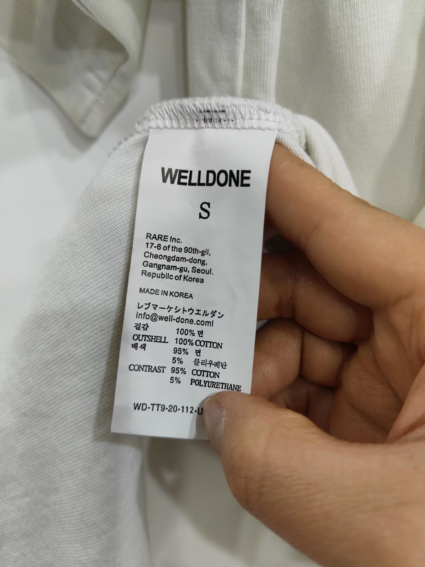 WE11DONE Welldone Men's White Loose Short Sleeve K29 Size US S / EU 44-46 / 1 - 4 Thumbnail