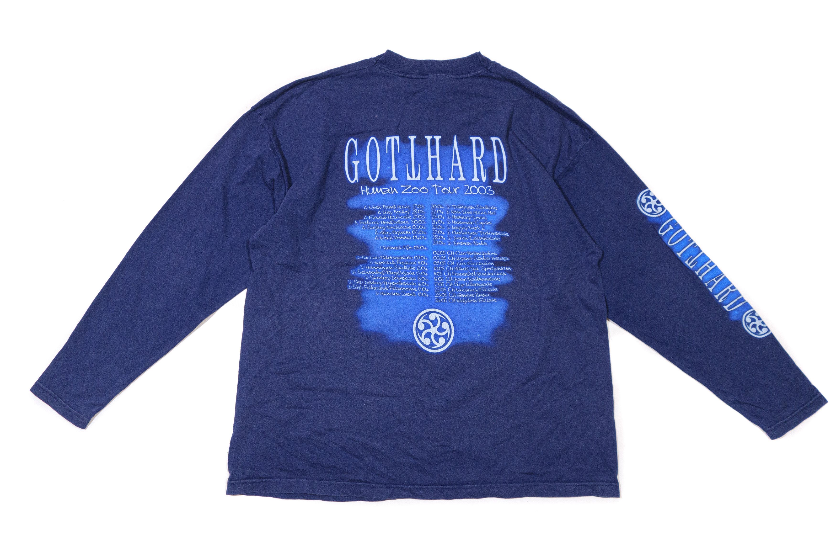 Band Tees 2003 Gotthard Human Zoo Tour Longsleeve Size US XL / EU 56 / 4 - 2 Thumbnail