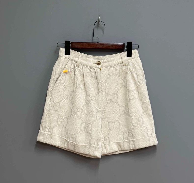 Gucci Gucci Denim Printed Shorts - dmc Size US 31 - 1 Thumbnail