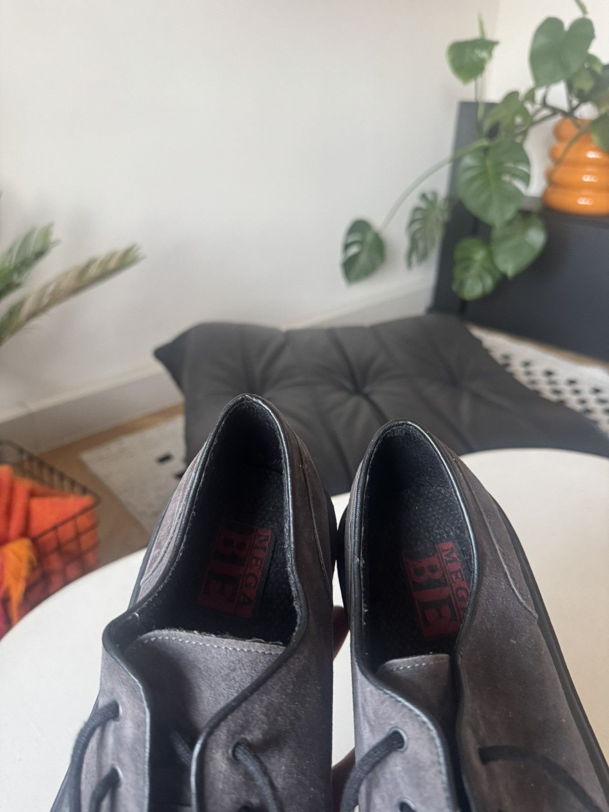 Leather Rare Vintage Avant Garde Platform Derby Leather Boots Suede Size US 8.5 / EU 41-42 - 7 Thumbnail