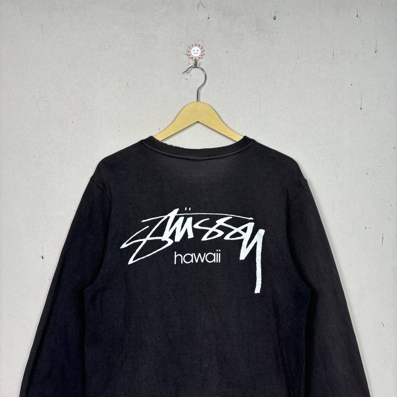 Stussy Thrashed Vintage Stussy Hawaii Black Sweatshirt Faded M Size US M / EU 48-50 / 2 - 6 Thumbnail