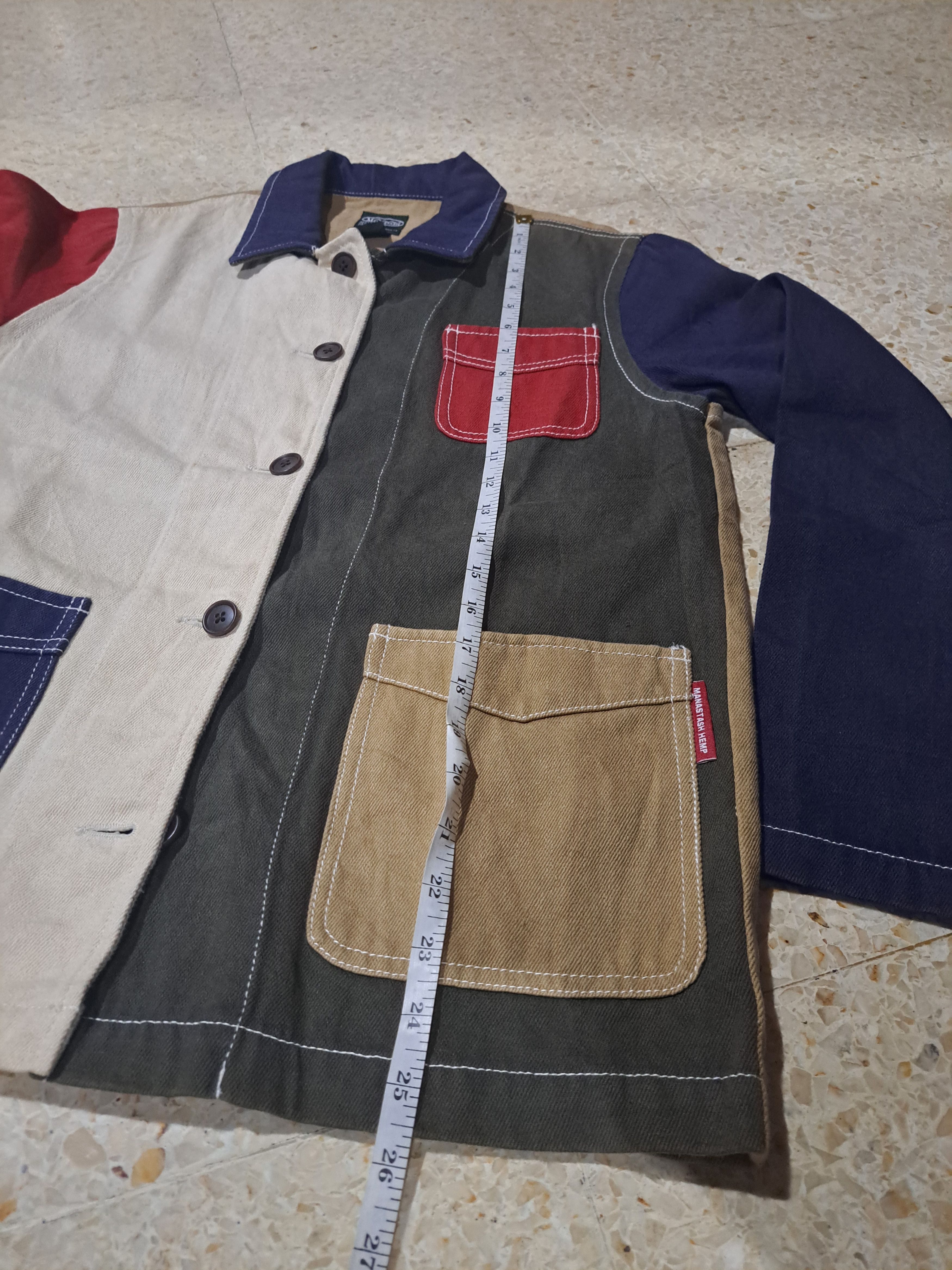Japanese Brand Manastash Hemp Chore Jacket Colorblock Mens Small USA Size US S / EU 44-46 / 1 - 10 Thumbnail