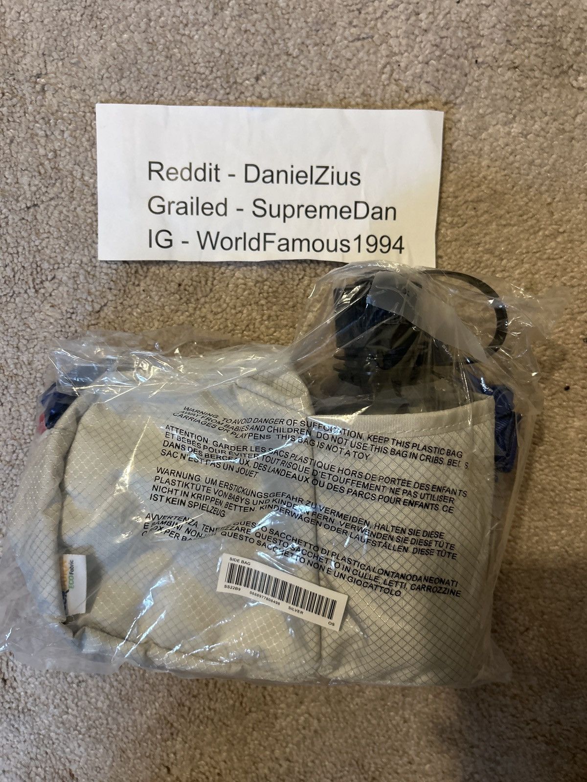 Supreme Supreme Side Bag 'Silver' Size ONE SIZE - 4 Thumbnail