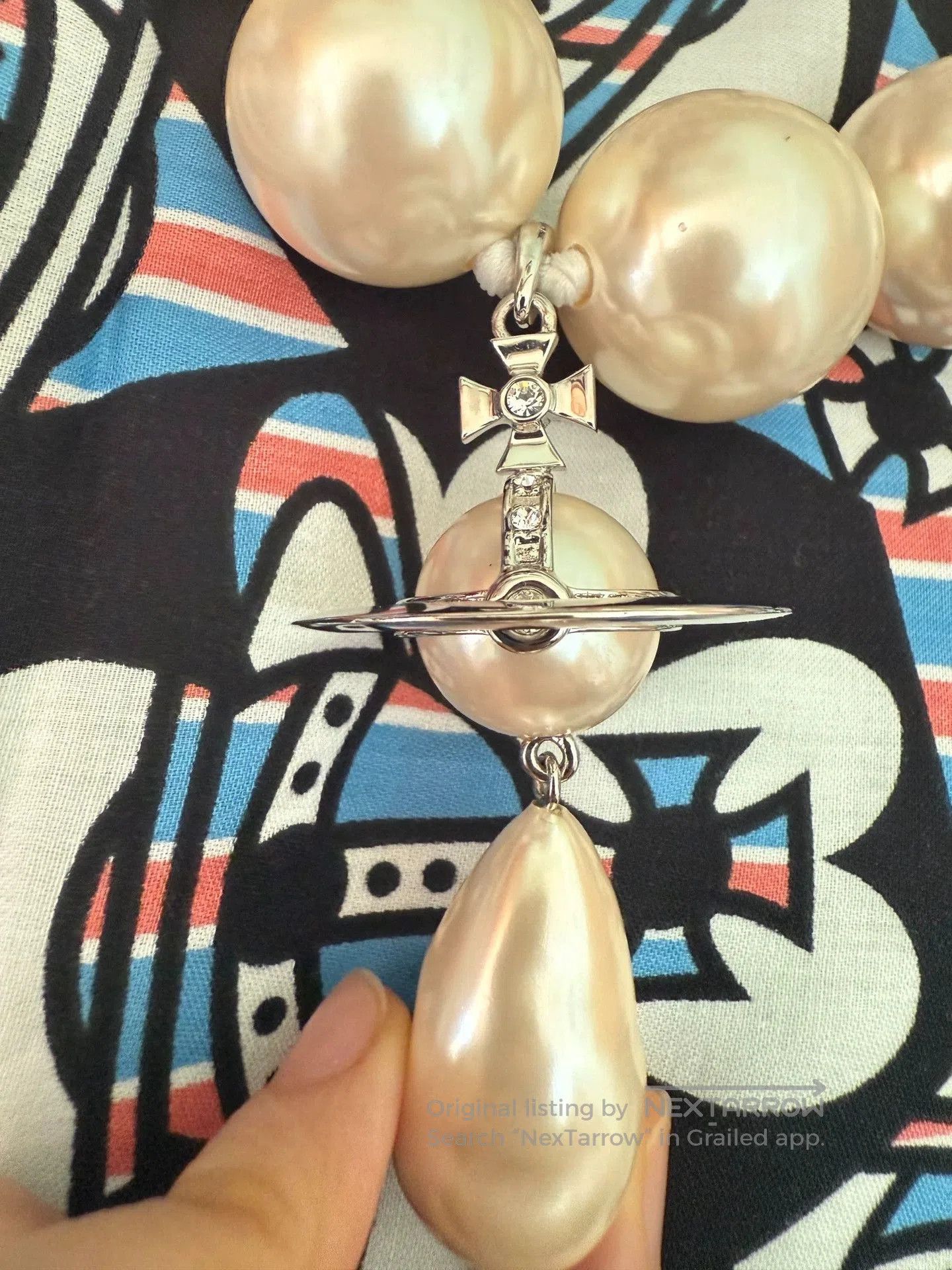 Chanel giant water drop pearl necklace. Size ONE SIZE - 3 Thumbnail