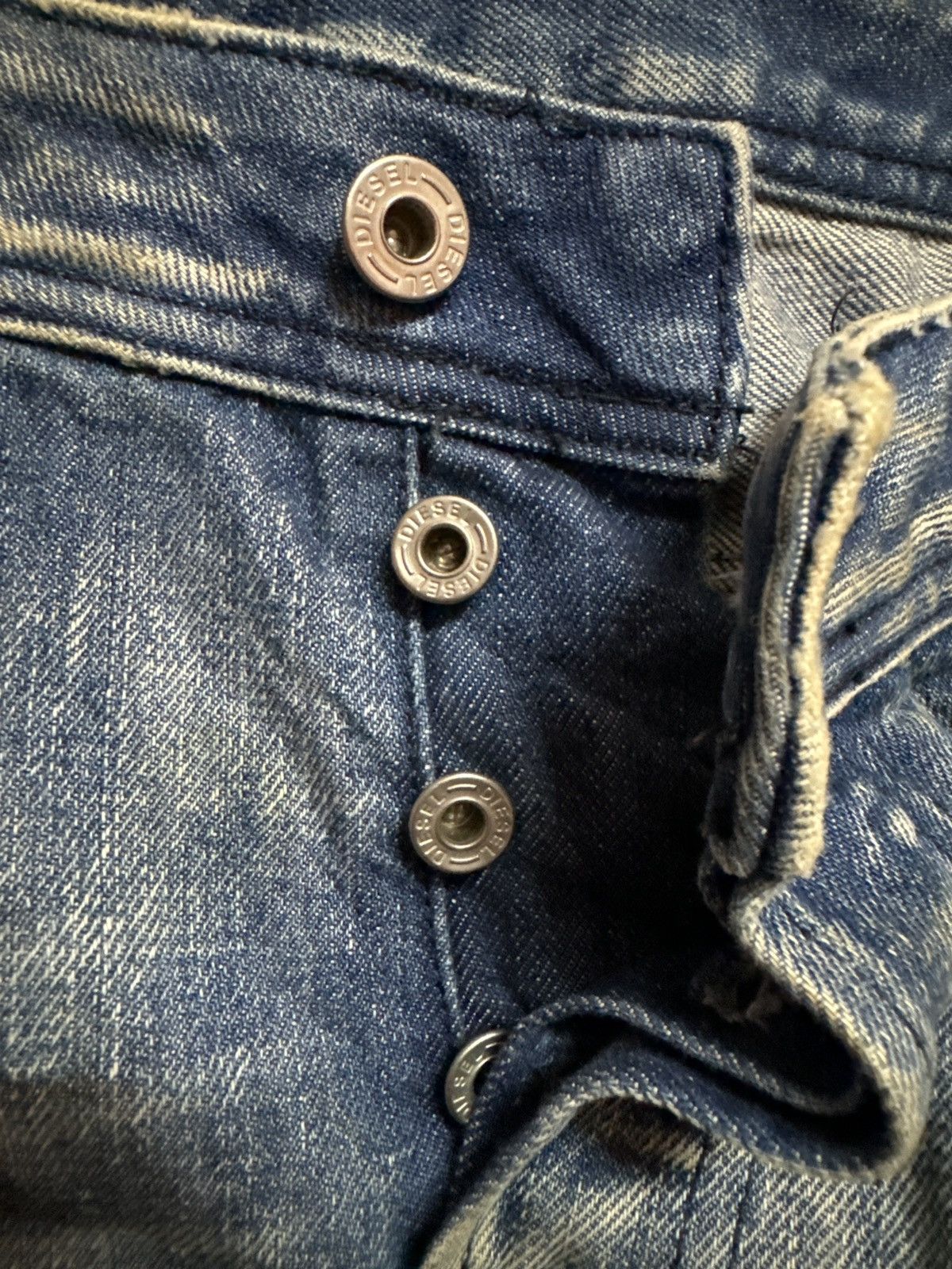 Japanese Brand × Vintage Flared Diesel Industry Thrashed Distressed Denim Size US 31 - 16 Thumbnail