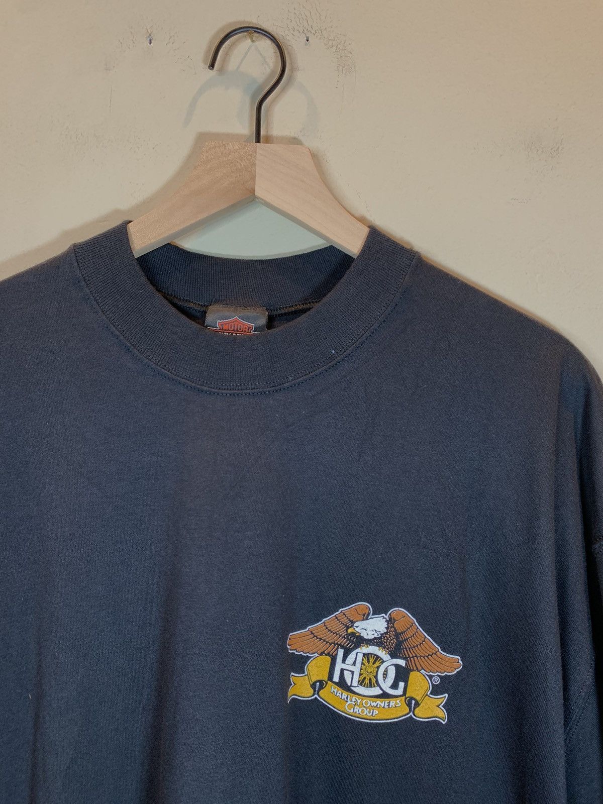 Harley Davidson × Vintage *RARE* VTG Harley Davidson Owners Group Alicante Spain Shirt Size US XL / EU 56 / 4 - 4 Thumbnail