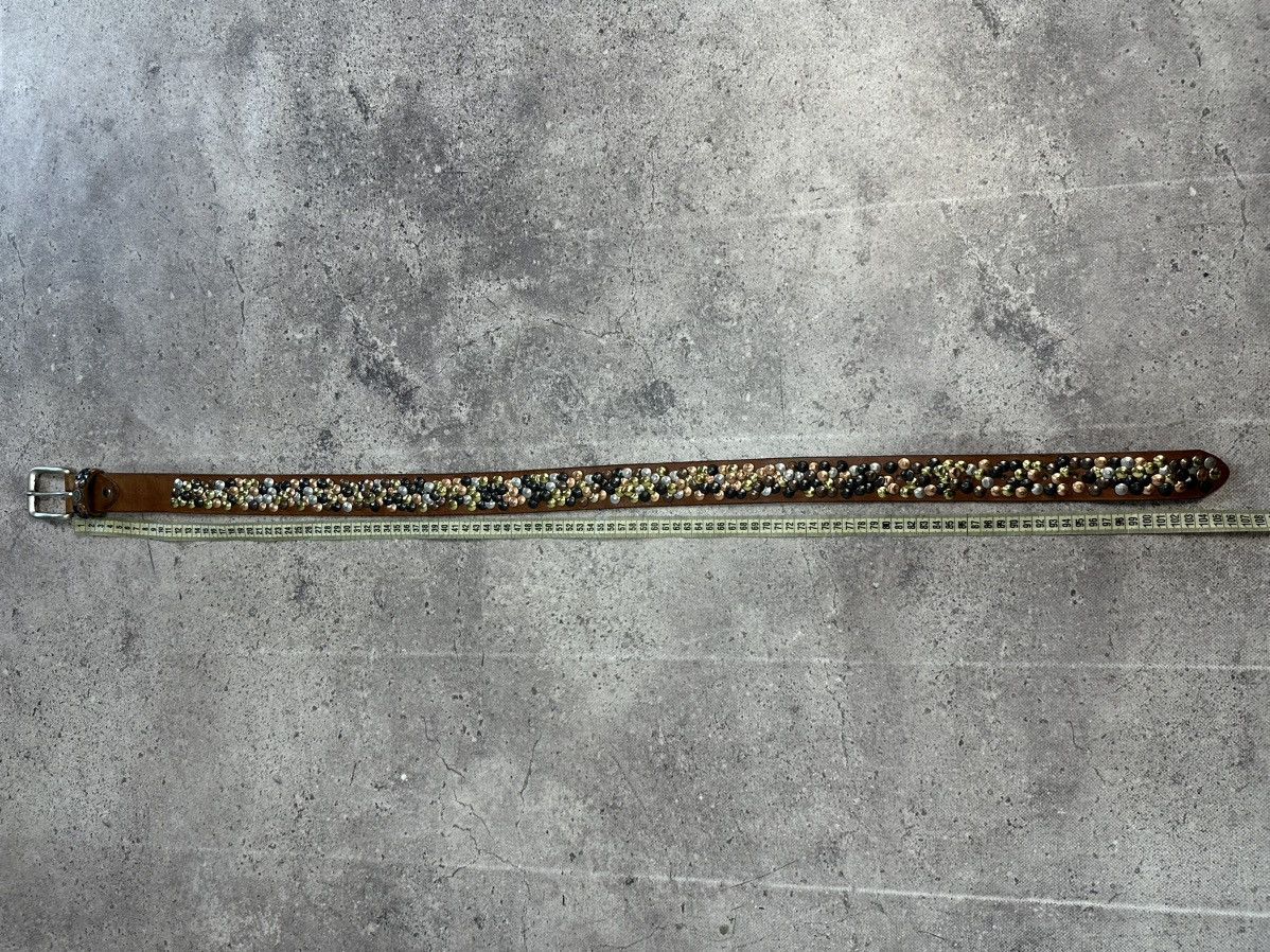 Hysteric Glamour Vintage Rhinestones Leather Belt Y2K Punk Metal Cowboy Size ONE SIZE - 7 Thumbnail