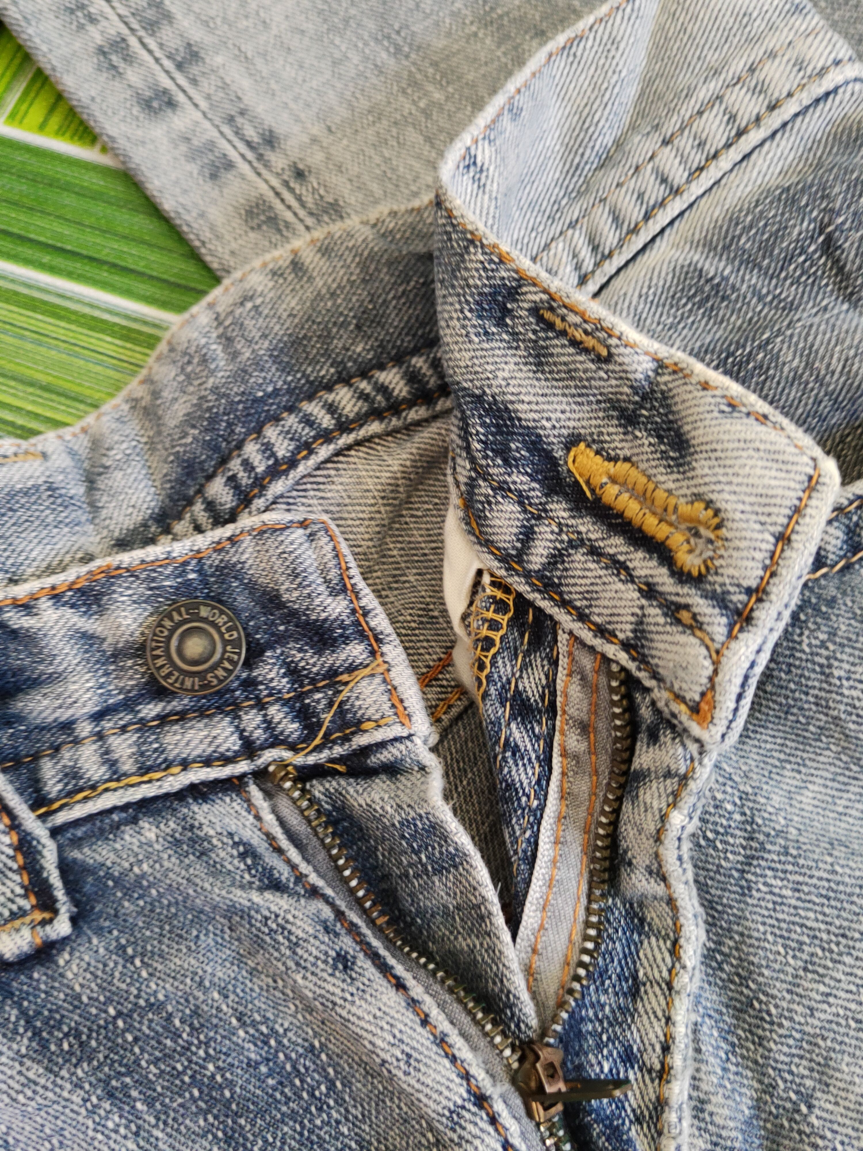 Japanese Brand GLHeart Blue Faded Distressed Ripped Jeans #S1804 Size 29" - 13 Thumbnail