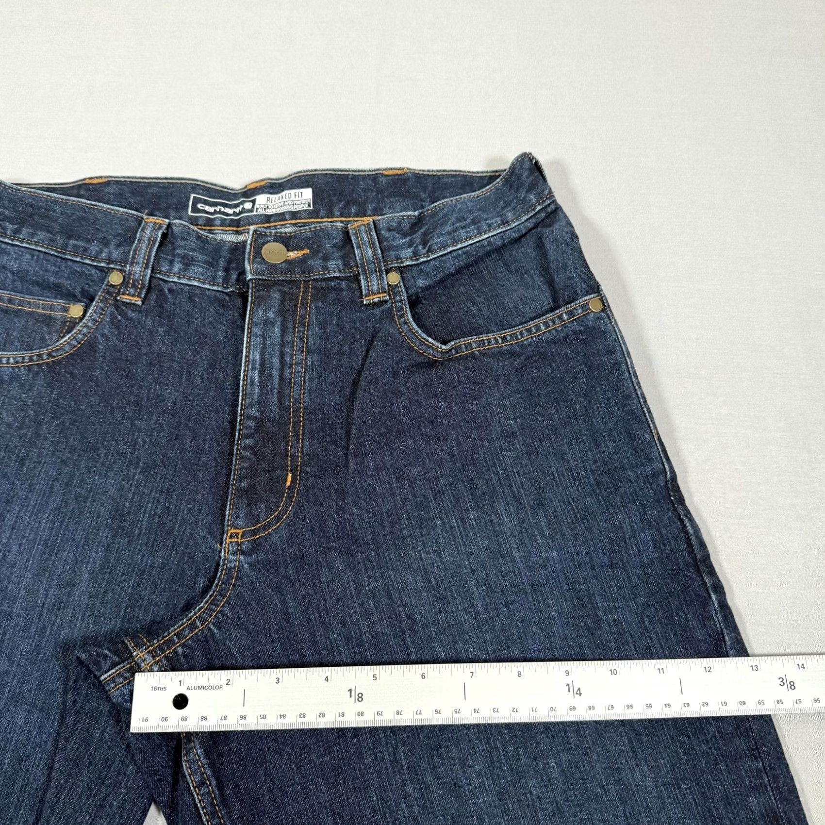 Carhartt Carhartt Jeans Mens 32x34 Blue Relaxed Straight Denim Pants Cotton Work New Size US 32 / EU 48 - 7 Thumbnail