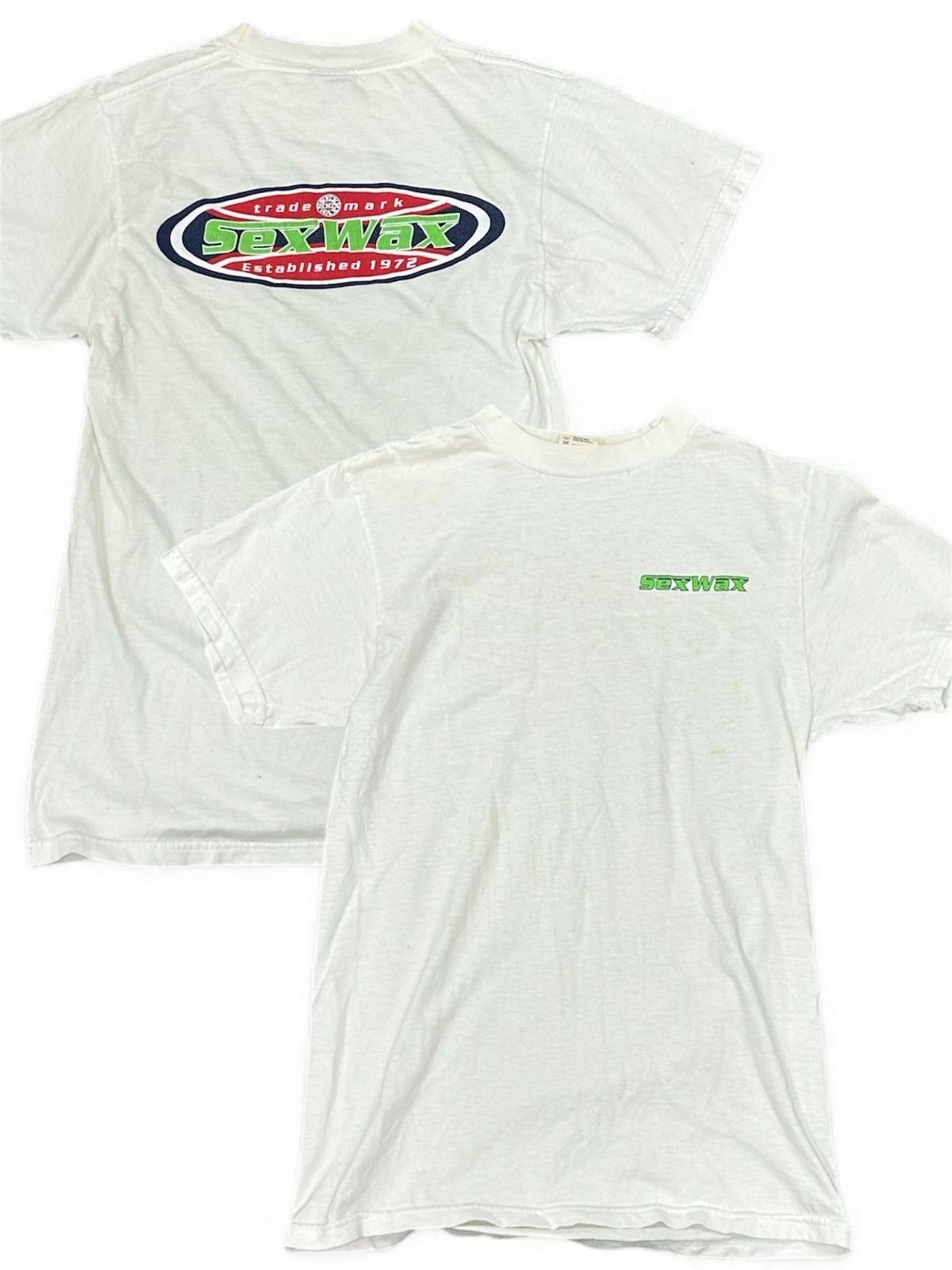 Vintage Vintage SexWax Logo T Shirt Size US M / EU 48-50 / 2 - 1 Thumbnail