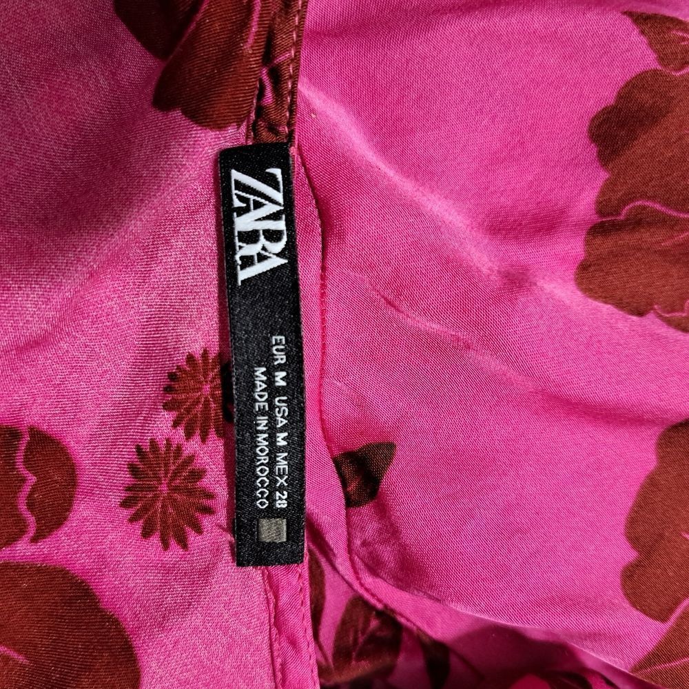 Zara Zara Floral Print Cowl Neck Feminine Glam Sleeveless Maxi Dr Size M / US 6-8 / IT 42-44 - 10 Thumbnail