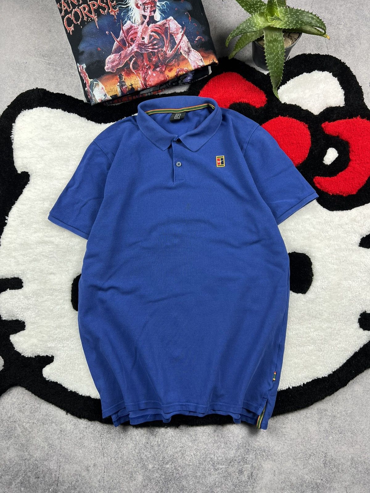 Vintage Vintage 90s Nike Tennis Challenge Court Polo Shirt Size US M / EU 48-50 / 2 - 1 Thumbnail