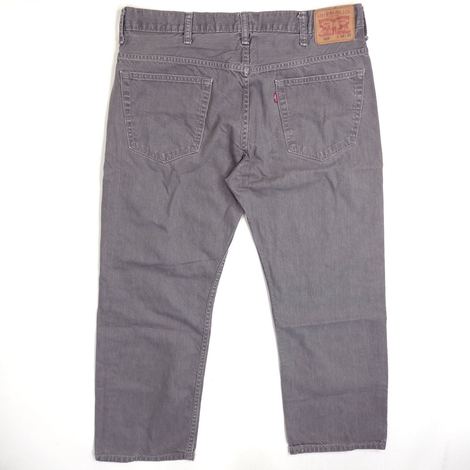 Levi's Levi's 569 Jeans Mens 38x29 Gray Loose Straight Minimalist Size US 38 / EU 54 - 7 Thumbnail