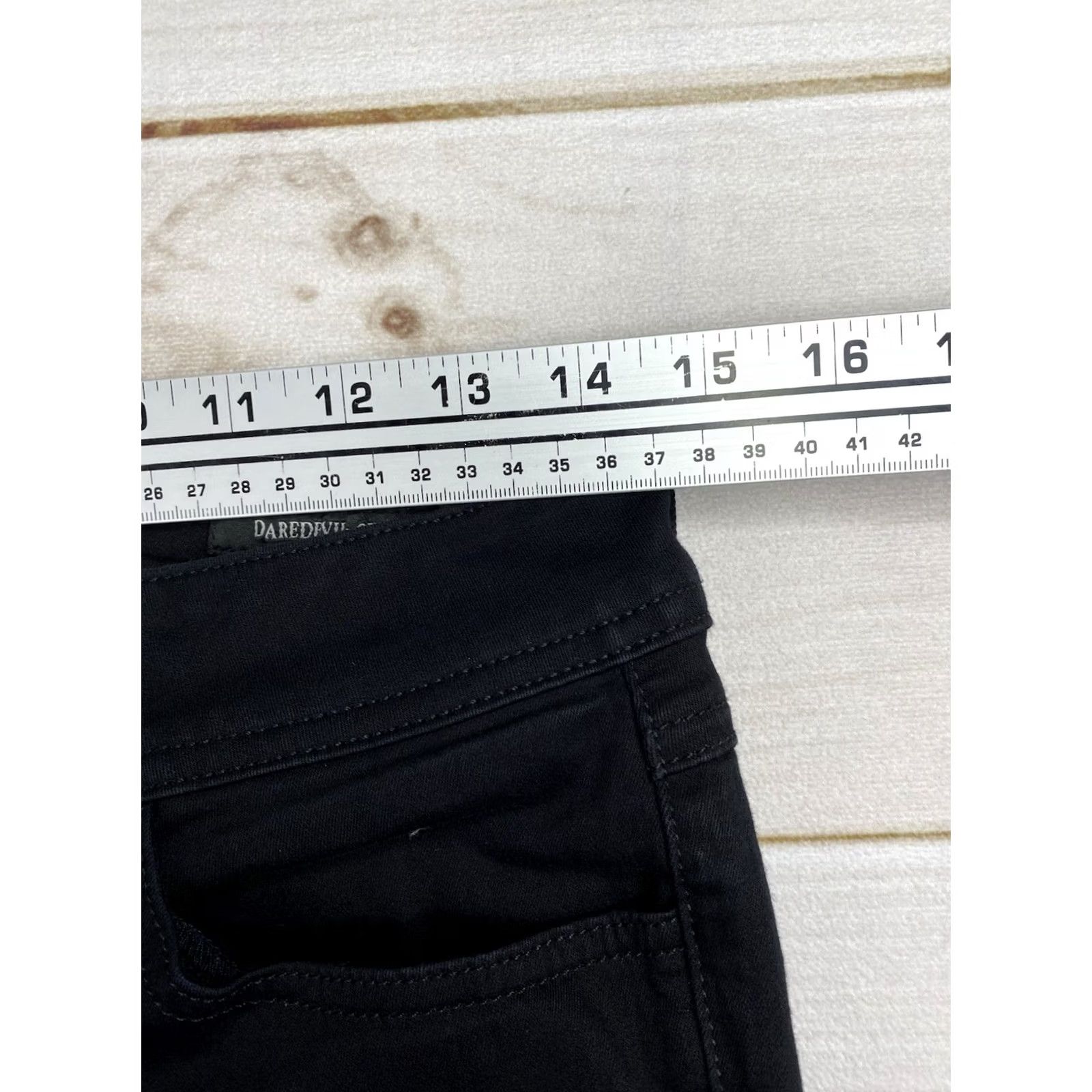 Apt. 9 Apt 9 Jeans Womens Sz 10 Black Mid Rise Bootcut 5-Pocket Denim Stretch Dark Wash Tummy Control Fall Winter Spring Features Pockets Mens? Size 32" / US 10 / IT 46 - 3 Thumbnail
