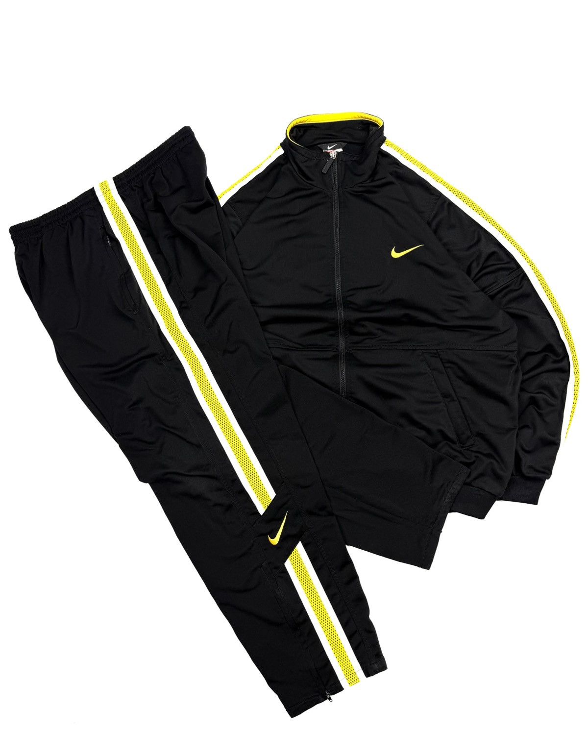 Nike Nike 90s Vintage Black Tracksuit Set Jacket Pants Y2K Retro Size US L / EU 52-54 / 3 - 1 Thumbnail