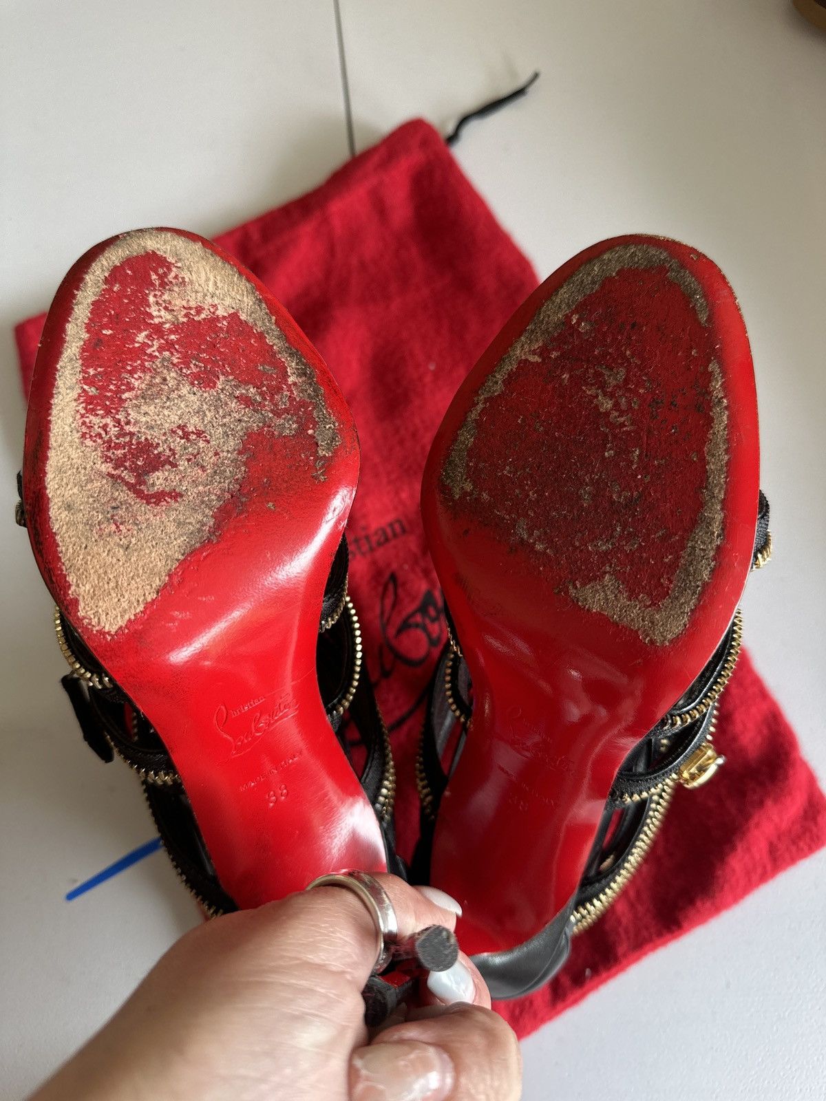 Christian Louboutin Christian Louboutin Unzip Heels Size US 8 / IT 38 - 8 Thumbnail