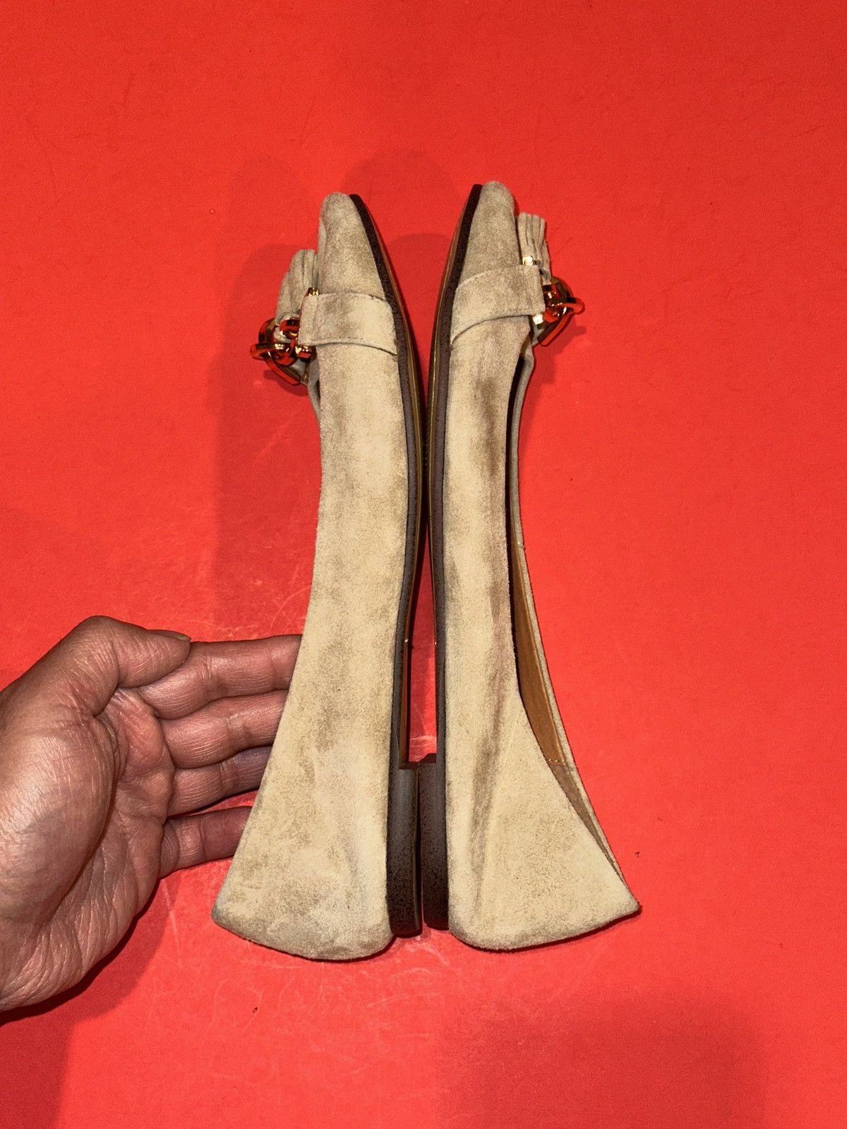 Jeffrey Campbell Jeffrey Campbell Seriously Cream Suede Ballet Flats 9 US Size US 9 / IT 39 - 6 Thumbnail