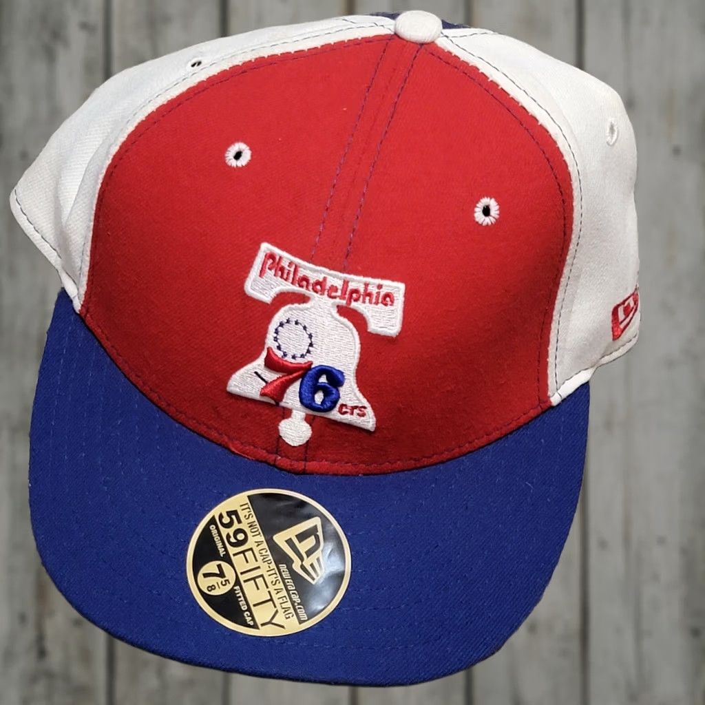 New Era New Era 5950 59Fifty Fitted Baseball Cap Philadelphia Sixers Men 7 1/2 Multicolor Sports GWS Size ONE SIZE - 1 Thumbnail