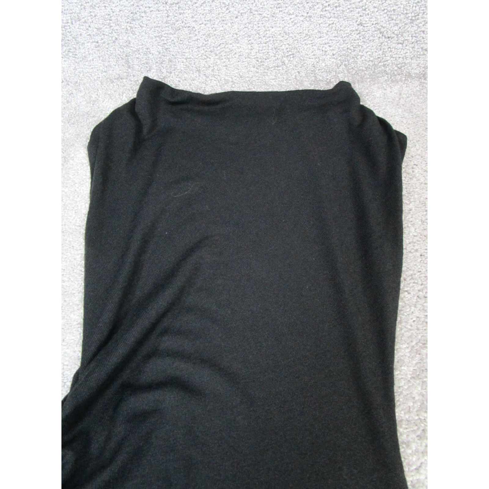 Vince Vince Dress Womens XXS Black Bodycon Sleeveless Scoop Neck Pullover KnA Knee Length Regular Polyester Stretch Casual Party/Cocktail Travel Womens Size XXS / US 00 / IT 34 - 2 Thumbnail