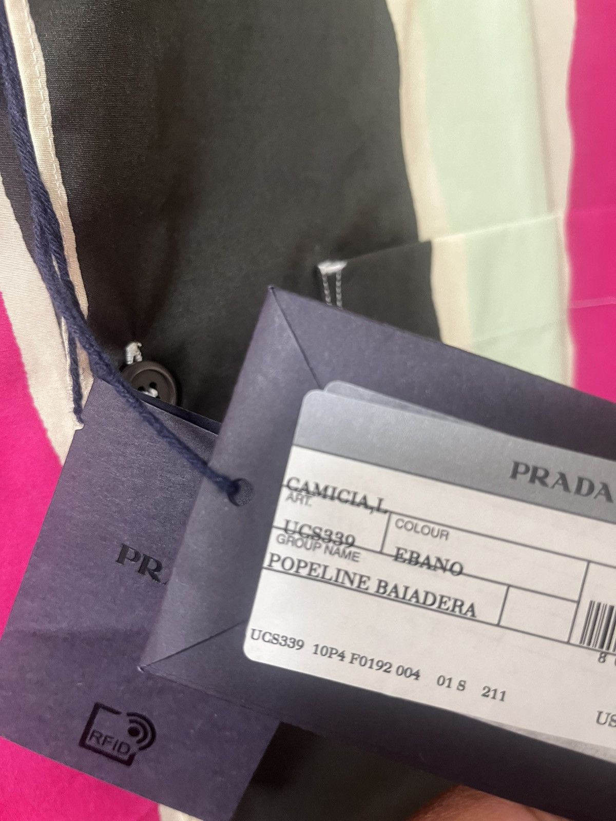 Prada Prada Shirt Sz L Size US L / EU 52-54 / 3 - 4 Thumbnail