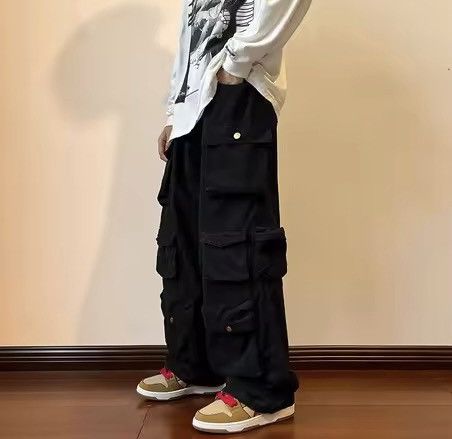 Japanese Brand Baggy Cargo Pants - Y2K Skate Streetwear Size US 33 - 6 Thumbnail