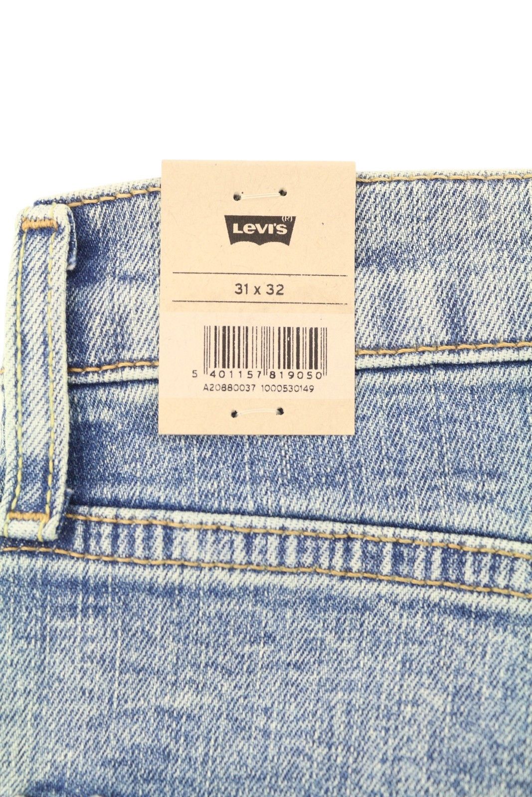 Levi's 502 W31/L32 Taper Zip Faded Blue Denim Jeans 87088 Size US 31 - 10 Thumbnail