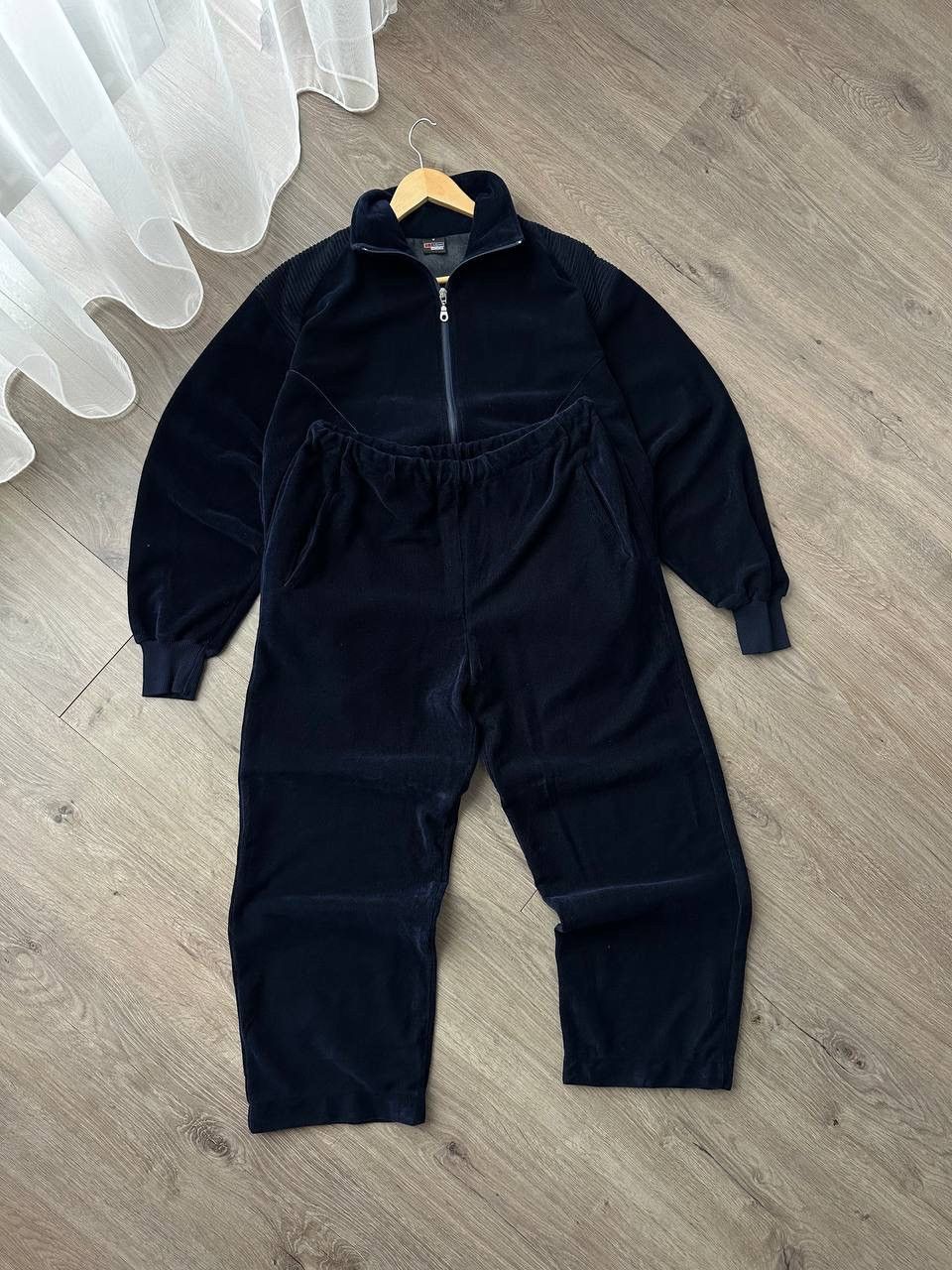 Vintage Vintage Japanese ISA Switzerland Blue Velvet Tracksuit Size 38R - 17 Thumbnail
